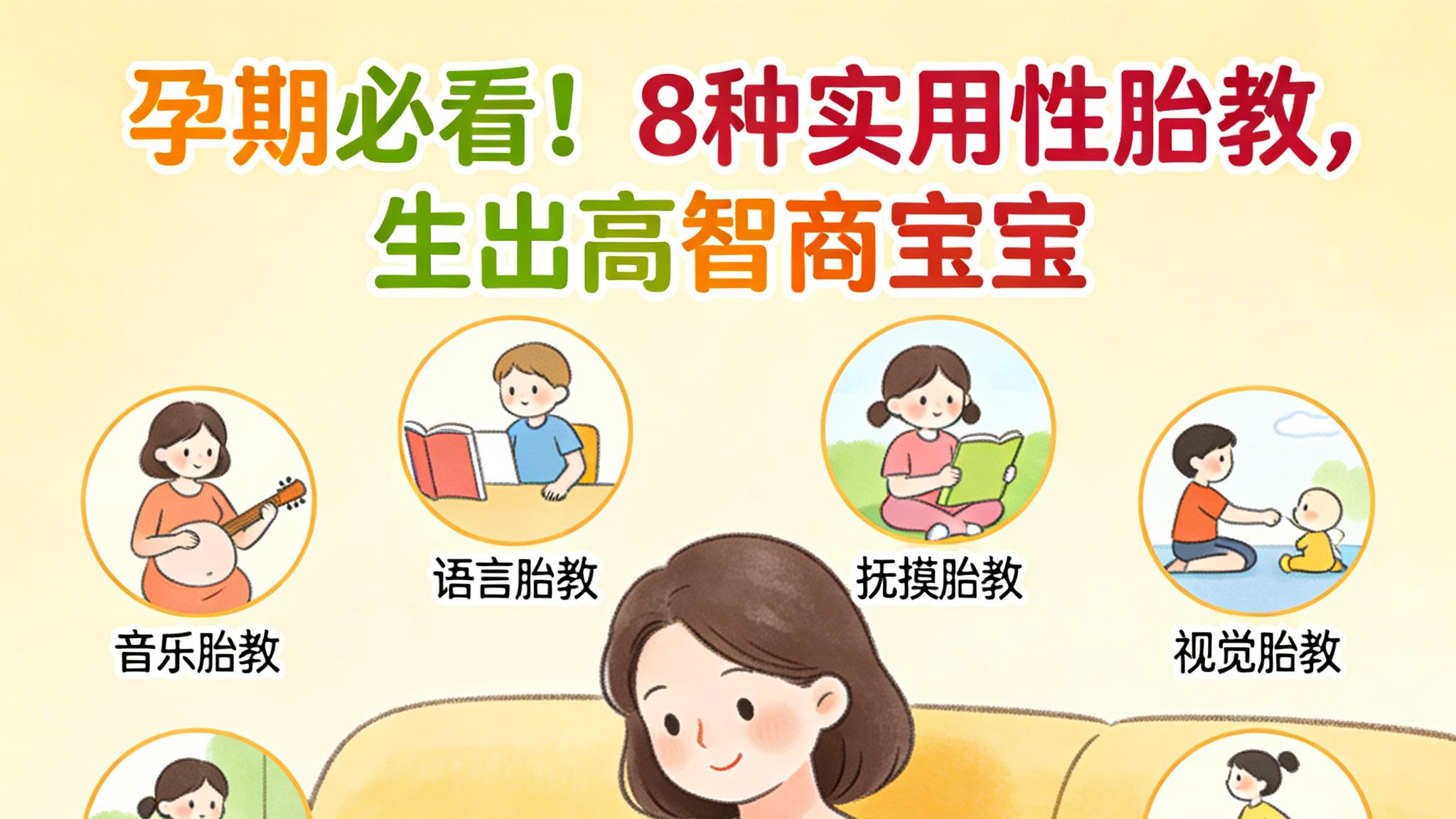 孕期必看！8种实用性胎教，生出高智商宝宝