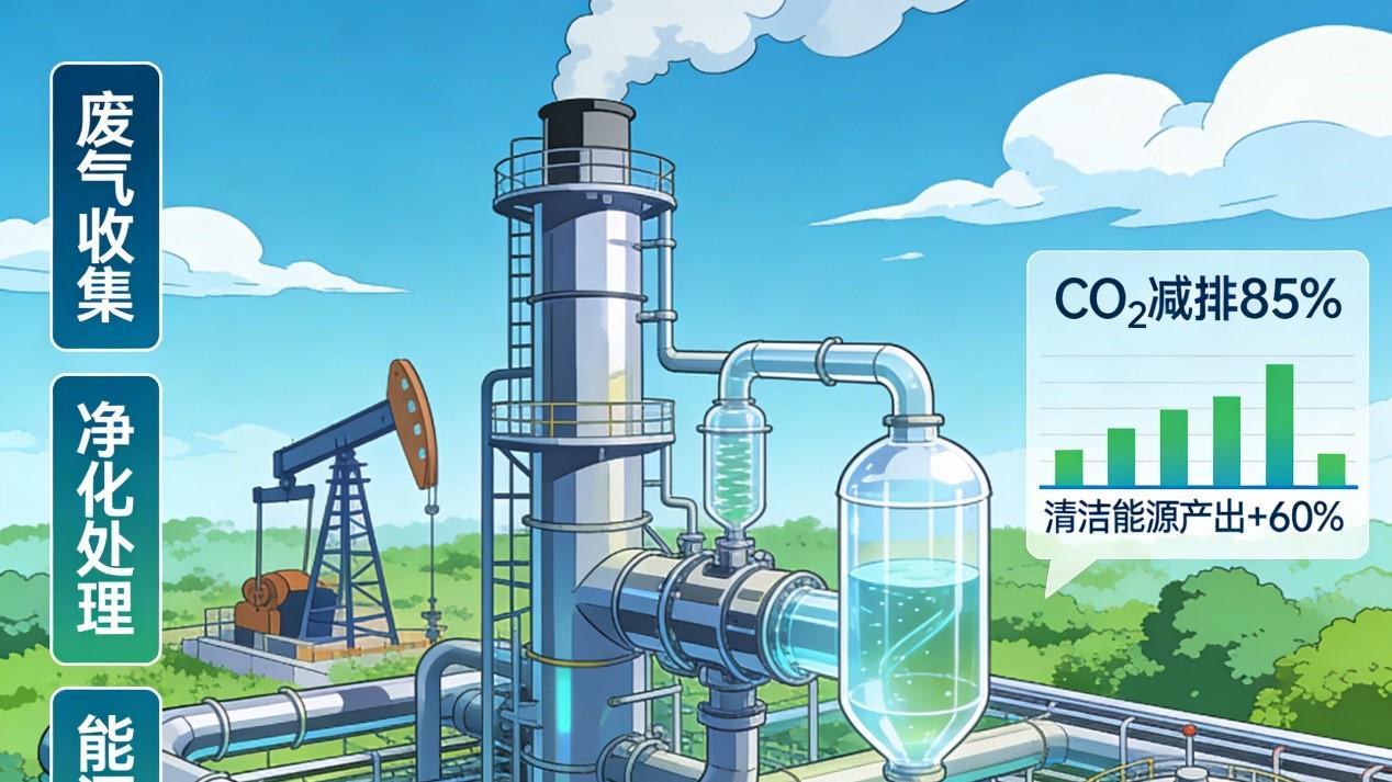油田废气变废为宝！冀东油田VOCs治理装置揭秘