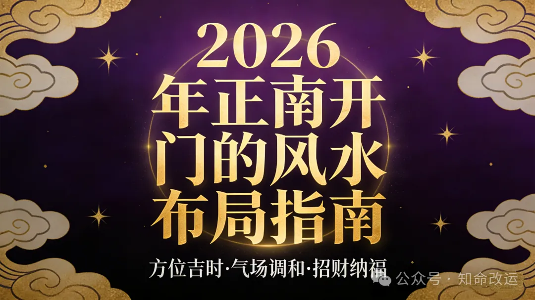 丙午年未到，正南开门先调运，年前做好3件事，全年平安又招财