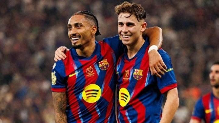 巴塞罗那5比0大胜毕尔巴鄂竞技，强势晋级西班牙超级杯决赛