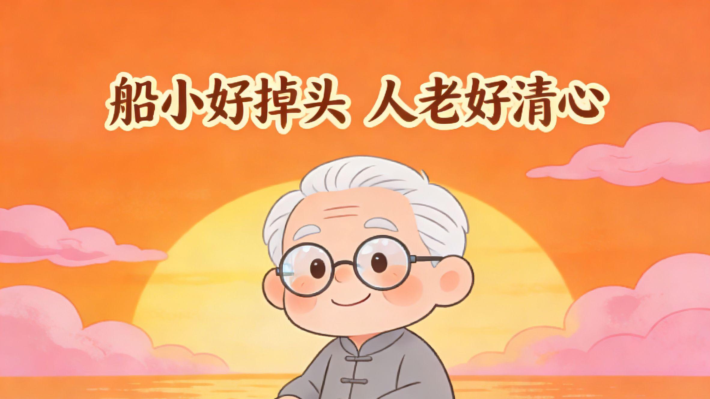 老话说得好：船小好调头，人老好清心