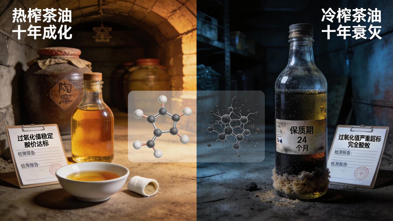 瓦子坪说山茶油：热榨油为何能存放十年以上不变质