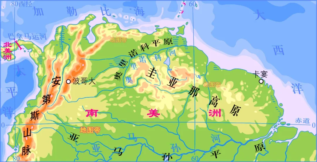 南美洲曾有五个圭亚那，一字排开，你都认识吗？