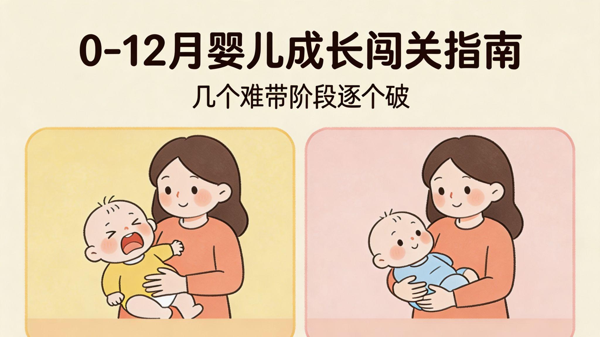 0-12月婴儿成长闯关指南：几个难带阶段逐个破