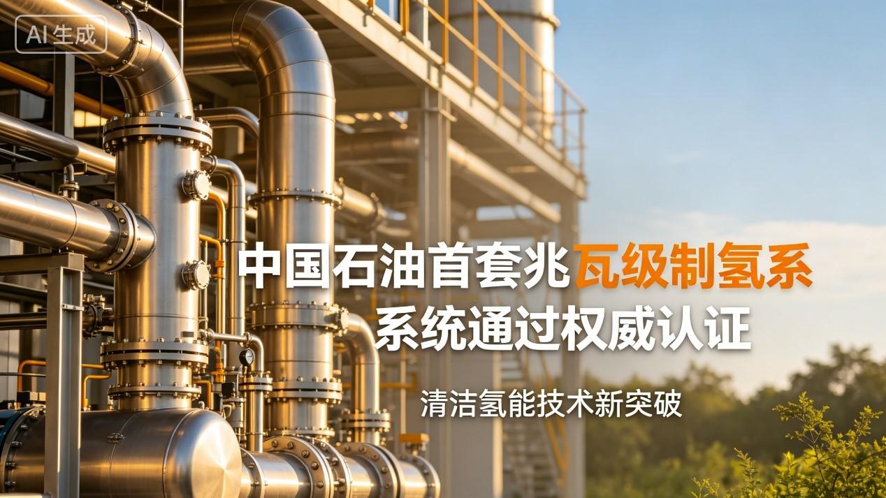中国石油首套兆瓦级PEM制氢系统获CNAS认证，绿氢装备自主化突破