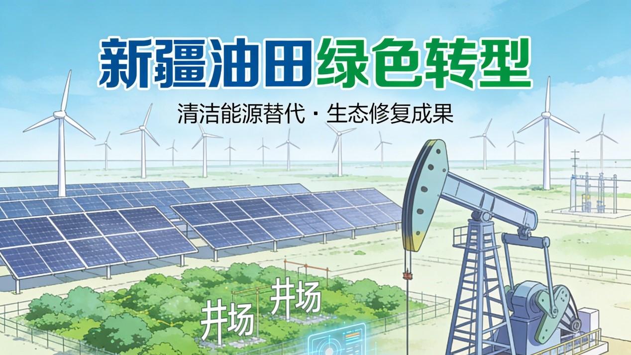 戈壁风电场崛起 新疆油田绿色转型迈出关键一步