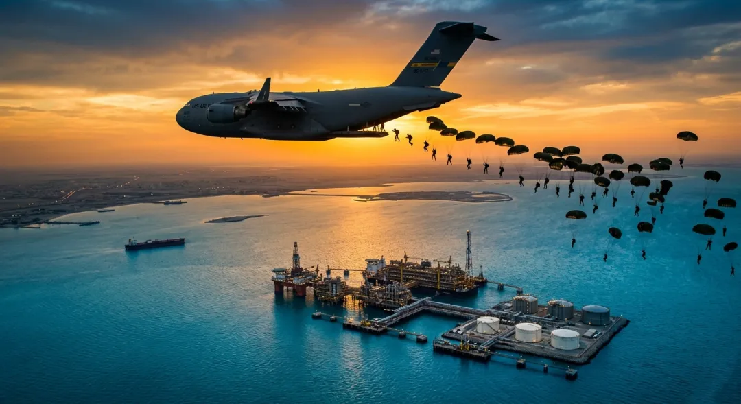 特朗普的最后通牒？王牌伞兵已到，波斯湾“夺岛战”兵棋推演全曝光！