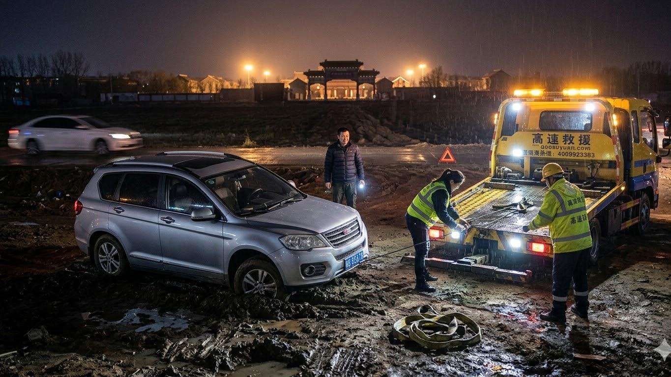 唐山丰润市区车陷泥坑出不来？别慌！这份本地道路救援脱困指南请收好