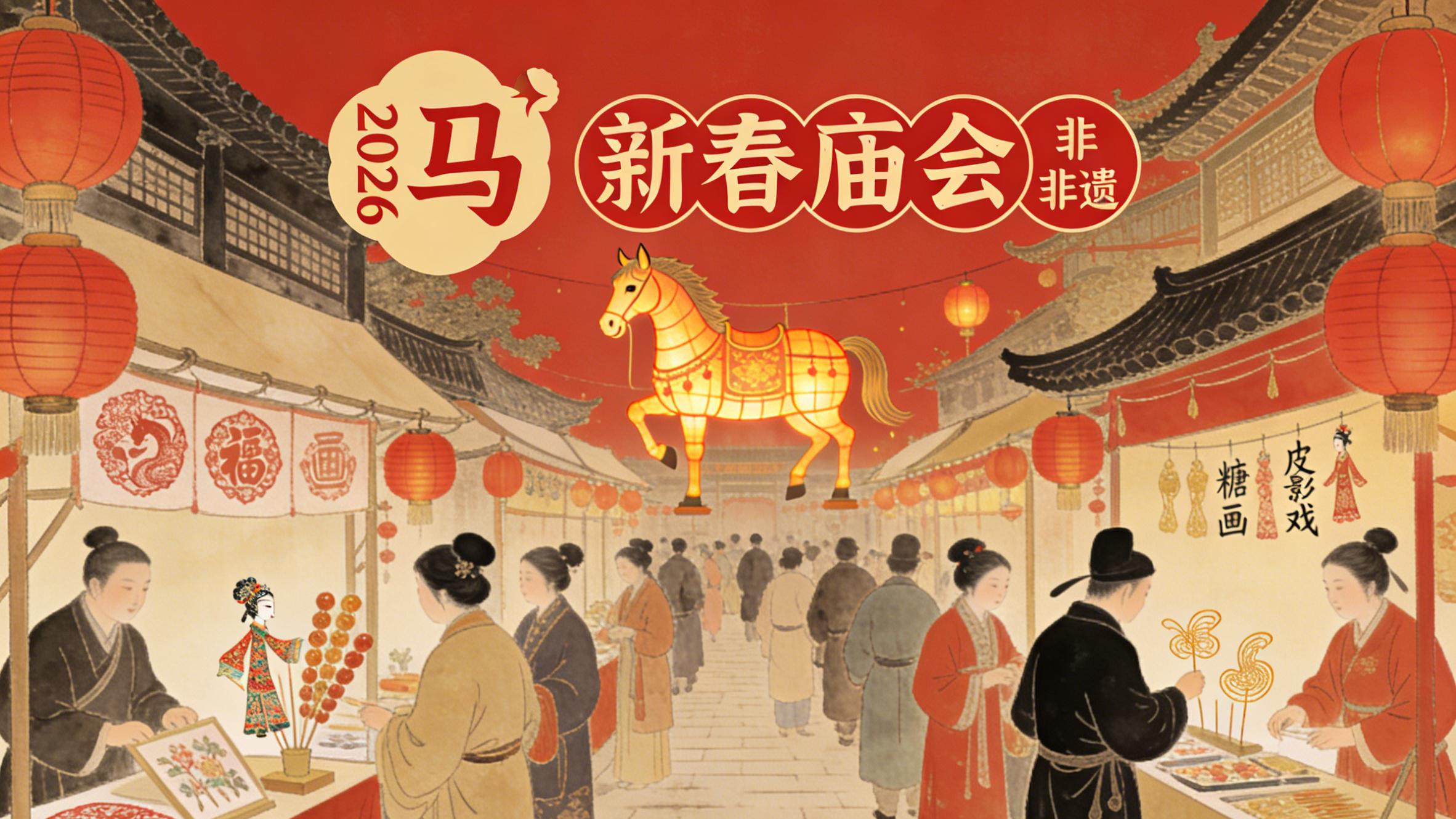 产学研工程|逛庙会赏非遗，承文脉续匠心，传统韵亮街巷