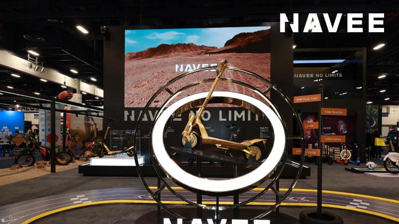 NAVEE亮相CES 2026：展示电动滑板车UT5 Ultra X，时速70km/h