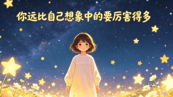 你远比自己想象中的要厉害得多