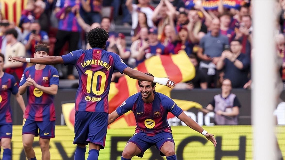 4: 1！亚马尔独造3球，创67年纪录，巴萨笑傲德比战，甩开皇马9分