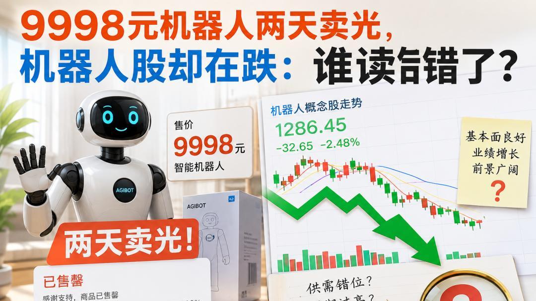 9998元机器人两天卖光，机器人股却在跌：谁读错了？