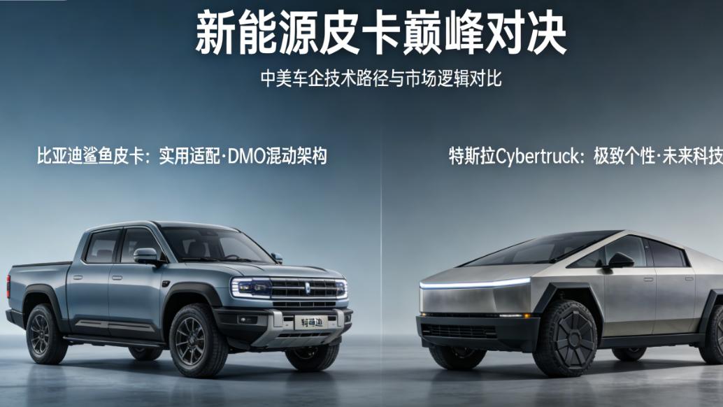 鲨战赛博：比亚迪与特斯拉 皮卡赛道两极对决