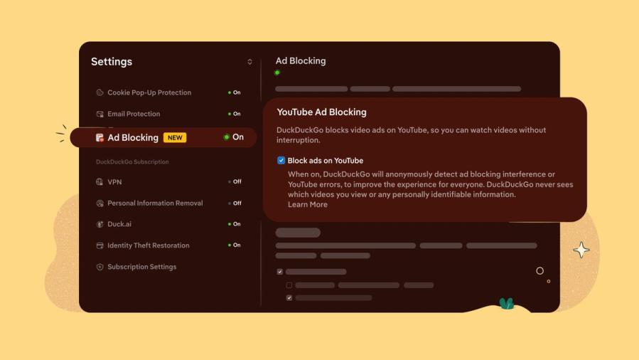 DuckDuckGo免费浏览器现可拦截大多数YouTube视频广告
