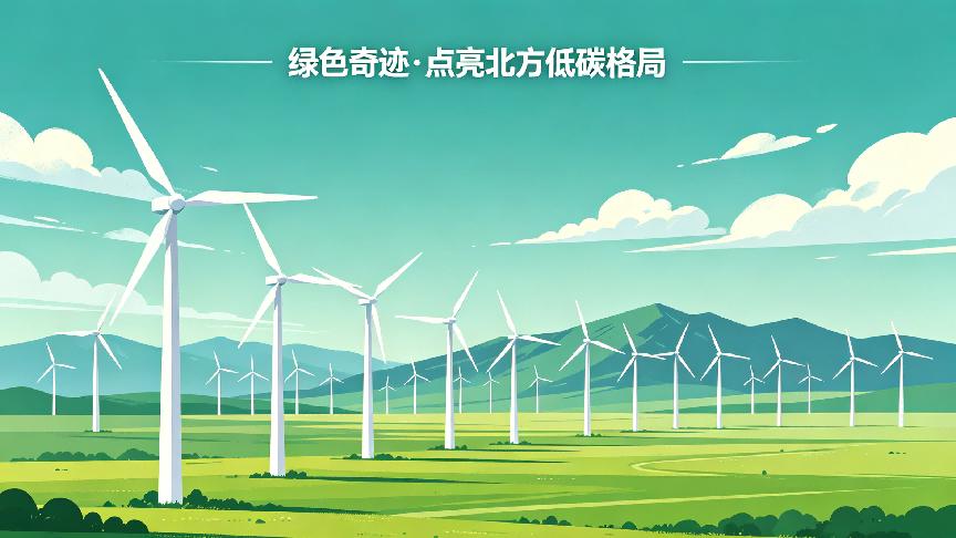 草原之上的绿色奇迹：内蒙古百万千瓦级风电基地点亮北方低碳格局
