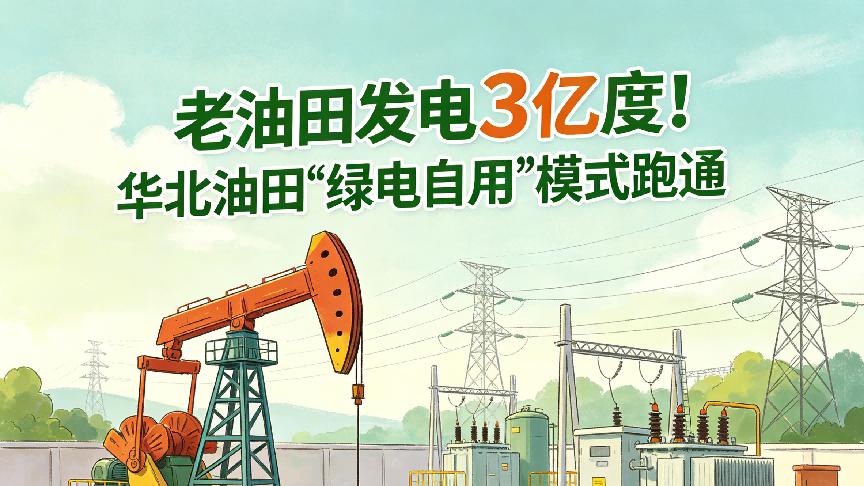 老油田发电3亿度！华北油田“绿电自用”模式跑通