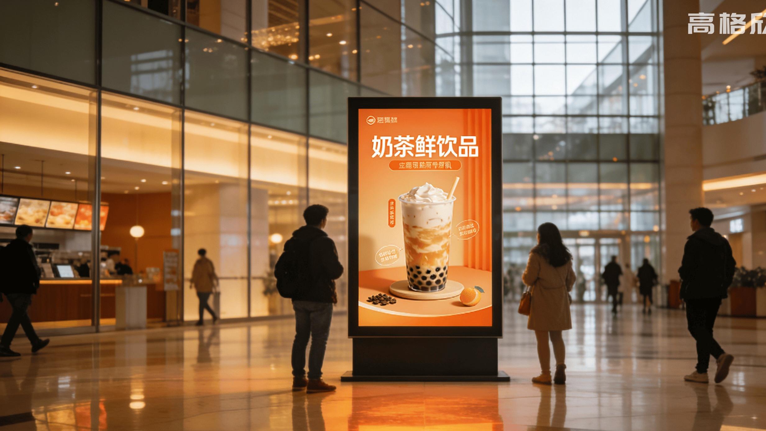 高格欣科技丨50寸智慧触控屏安卓13高清画质动态宣传商业广场