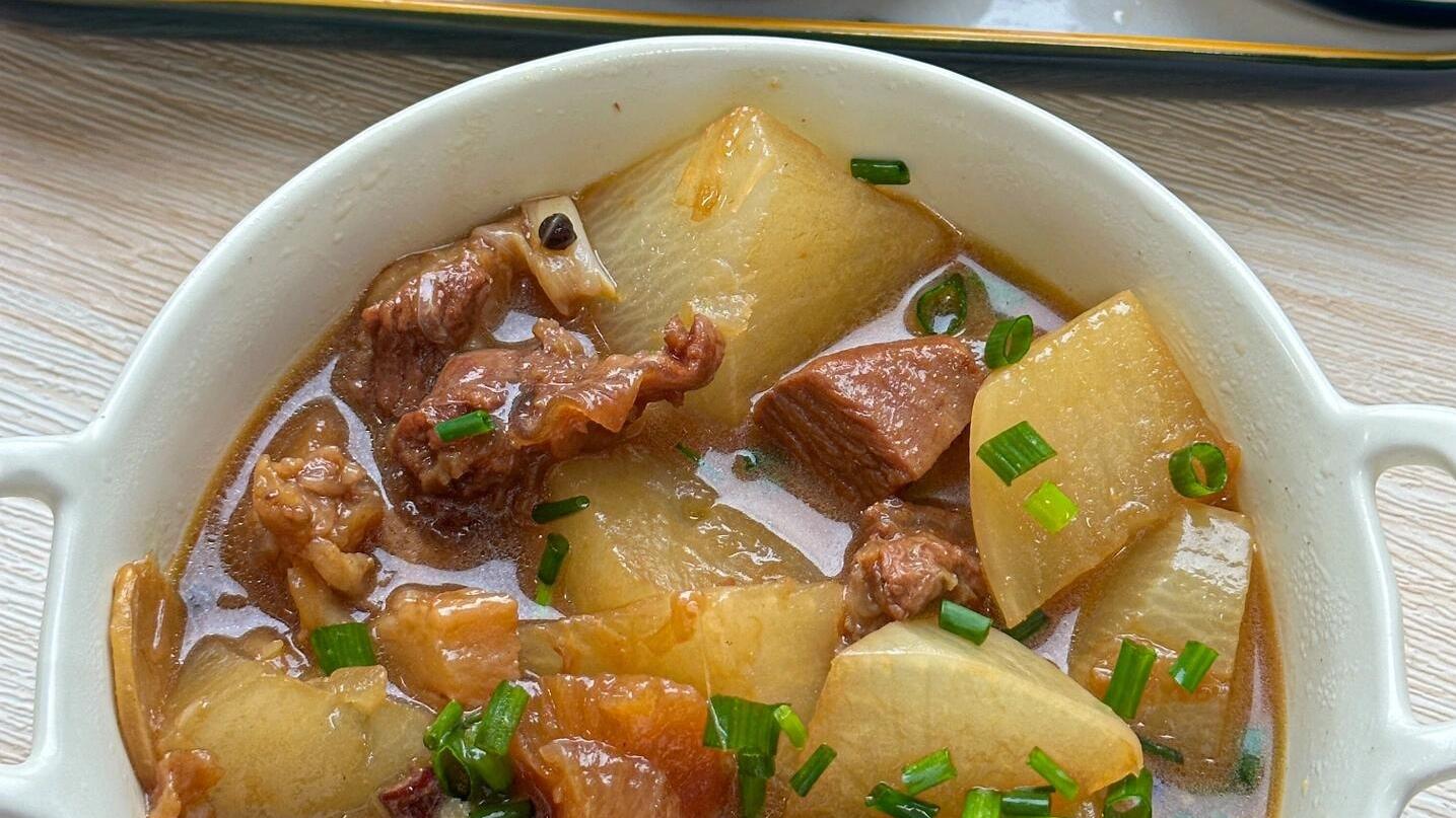 萝卜炖牛腩