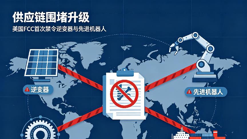 供应链围堵升级：美国FCC 首次禁令逆变器与先进机器人