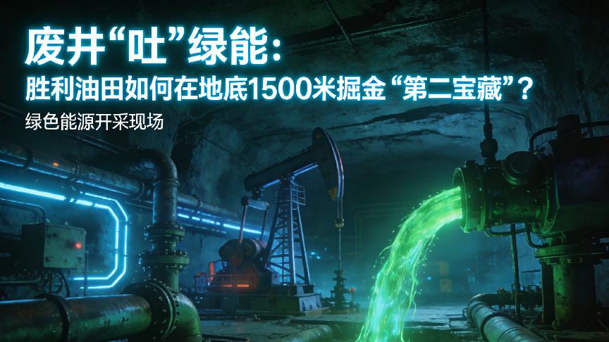 废井“吐”绿能：胜利油田如何在地底1500米掘金“第二宝藏”？