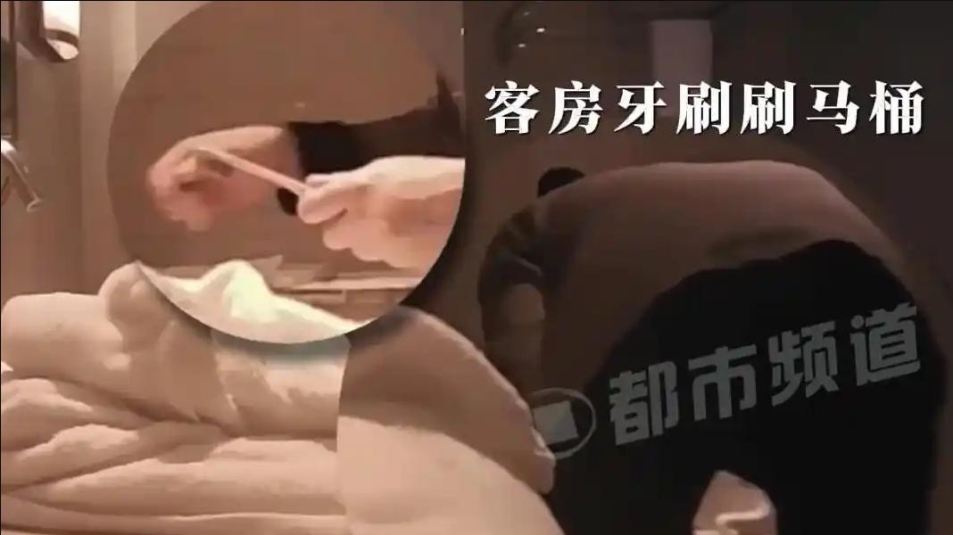 全季、维也纳保洁乱象：居然用牙刷刷马桶...