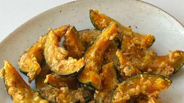 秋日限定蒜香烤南瓜，甜糯入味超解馋