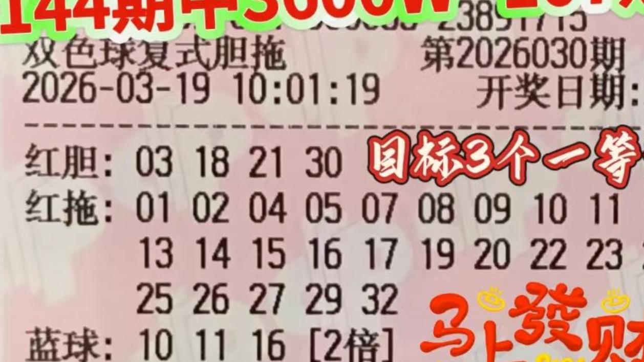 1万复式放弃守号之路，是无奈之举，还是发现新方向？双色球26030期赏析