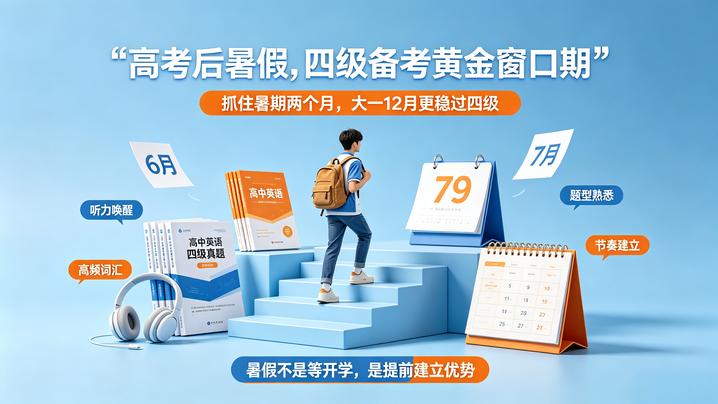 为什么暑假是准大学生备考四六级的最佳时机？