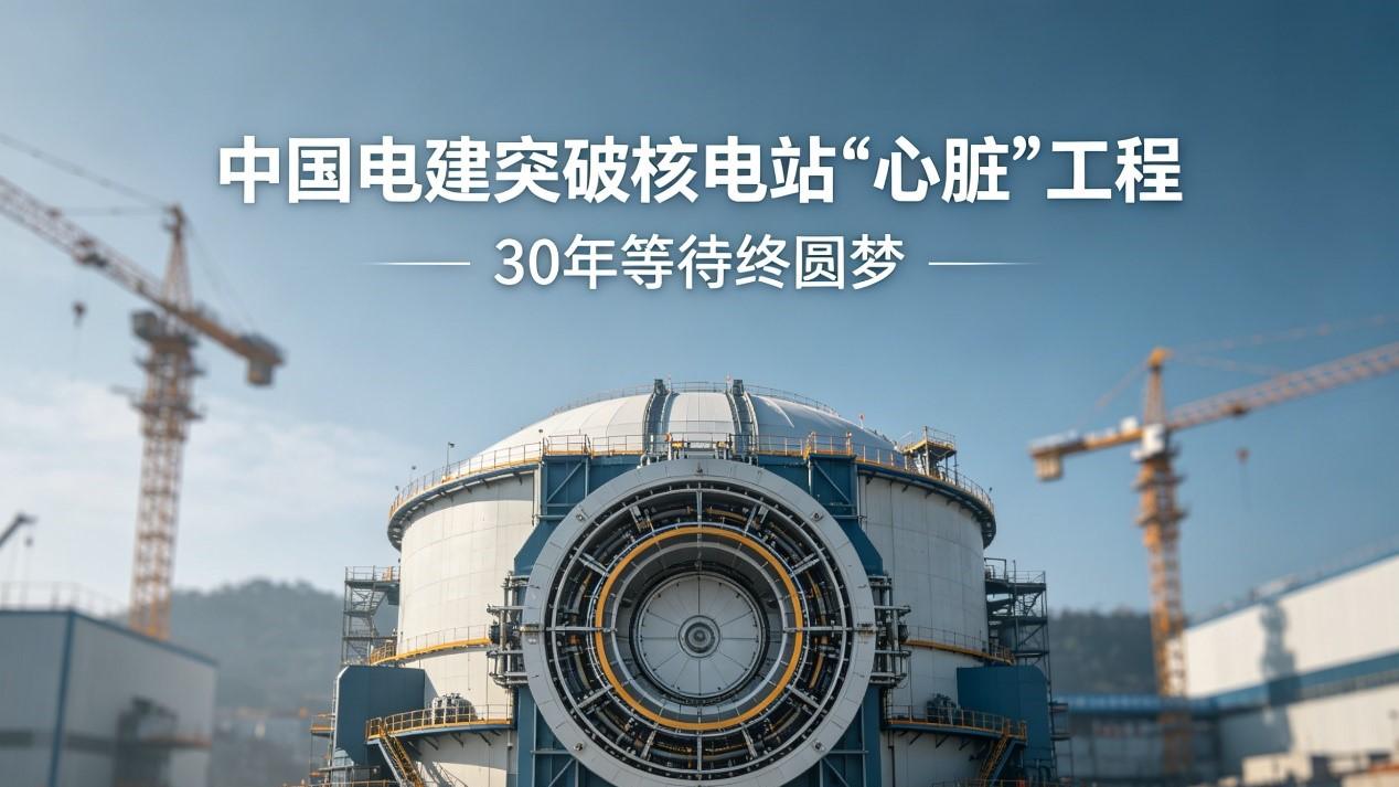 历史性突破！中国电建拿下核电站“心脏”工程，30年等待终圆梦