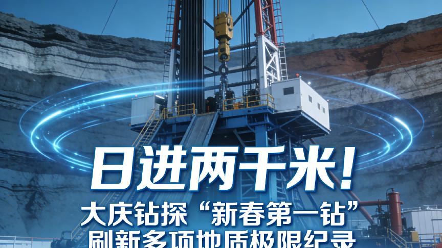 日进两千米！大庆钻探“新春第一钻”刷新多项地质极限纪录