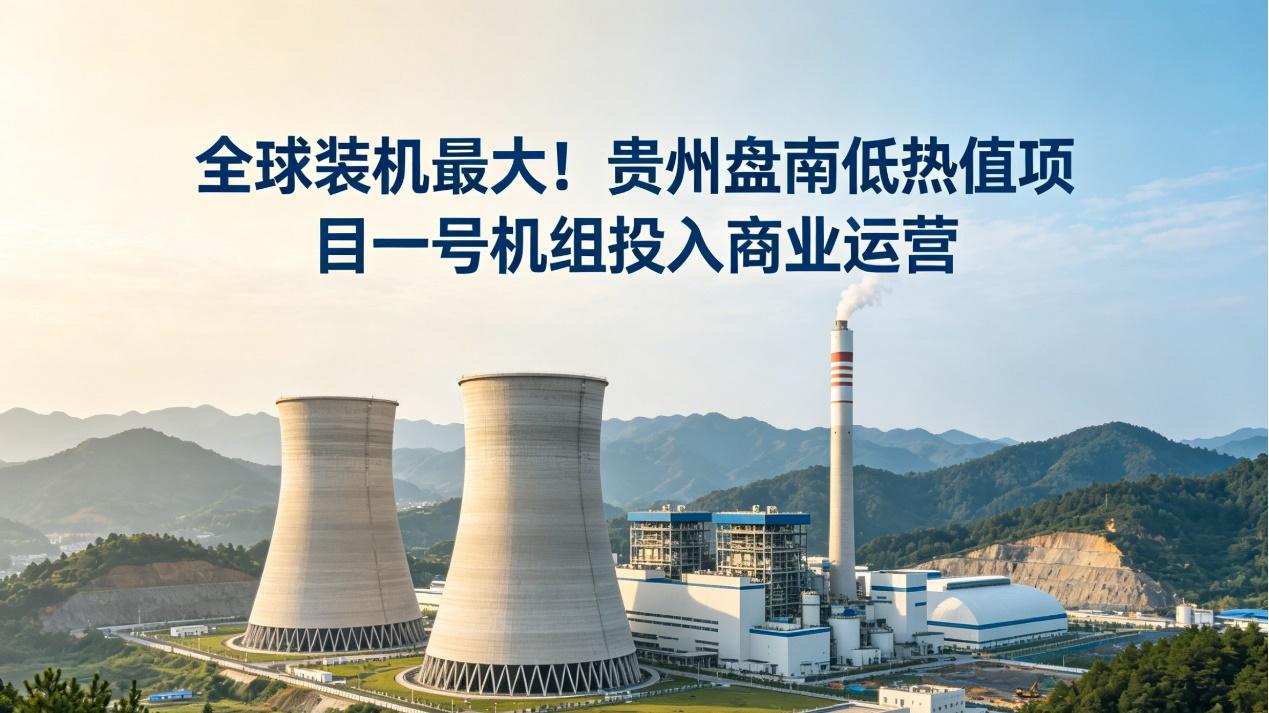 全球之最！ “吃干榨净”低质煤的黑科技电厂，在贵州正式发电了