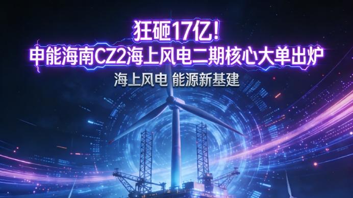狂砸17亿！国家电投申能海南CZ2海上风电二期核心大单出炉