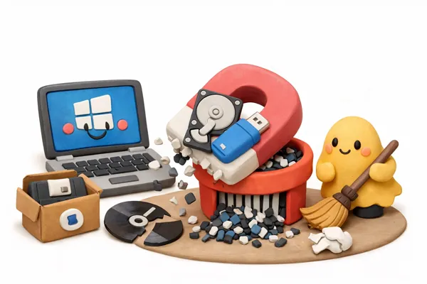 如何在重装Windows操作系统后永久删除数据