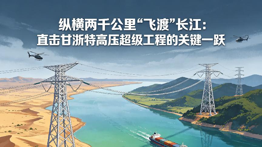 纵横两千公里“飞渡”长江：直击甘浙特高压超级工程的关键一跃