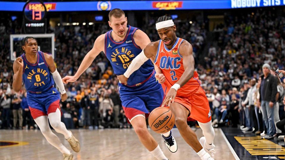 华莱士7记三分雷霆胜掘金！亚历山大34分13助攻 约基奇仅16+7+8