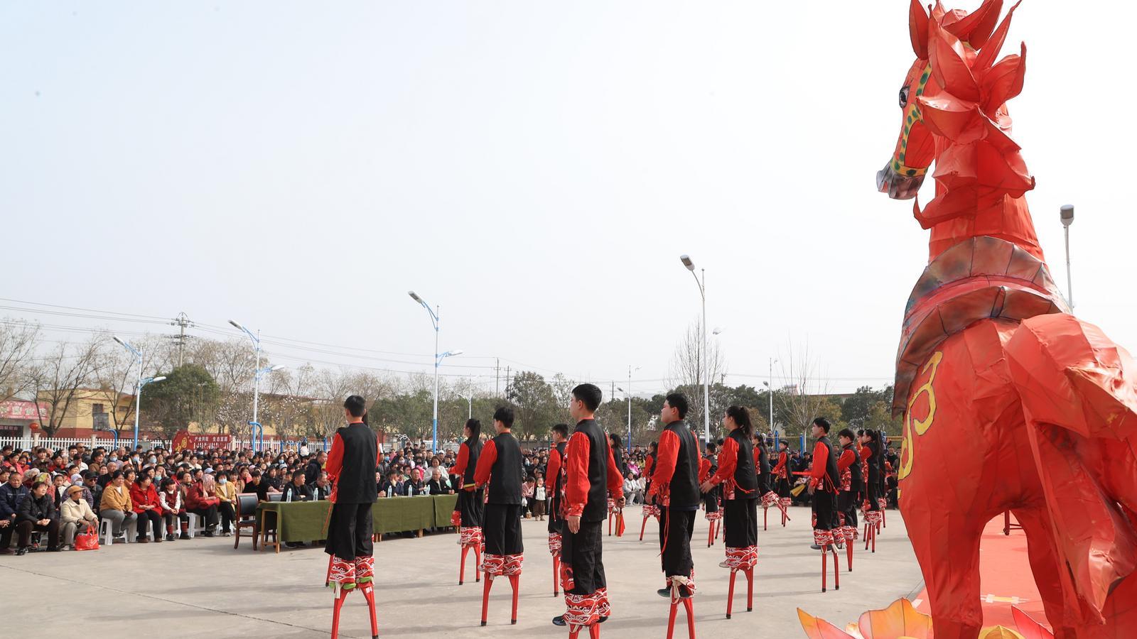 河南陕州大营镇：春节文娱活动有声有色