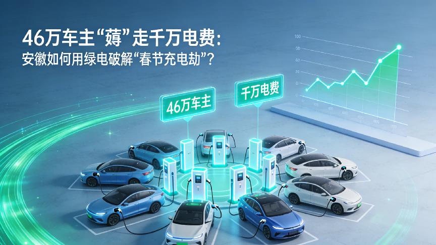 46万车主“薅”走千万电费：安徽如何用绿电破解“春节充电劫”？