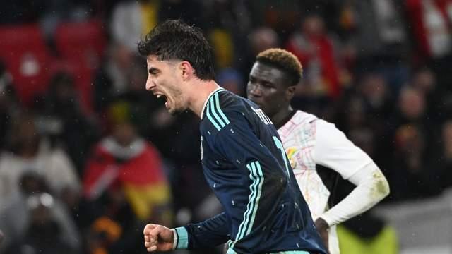 1.1亿先生空欢喜，哈弗茨点射建功！2-1绝杀，德国豪取跨年7连胜