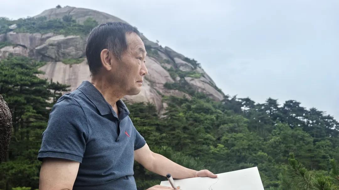 问道天柱·笔墨传情｜苏皖书画名家天柱山写生采风