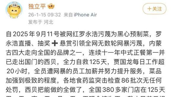 官媒为西贝喊冤, 网暴害死人