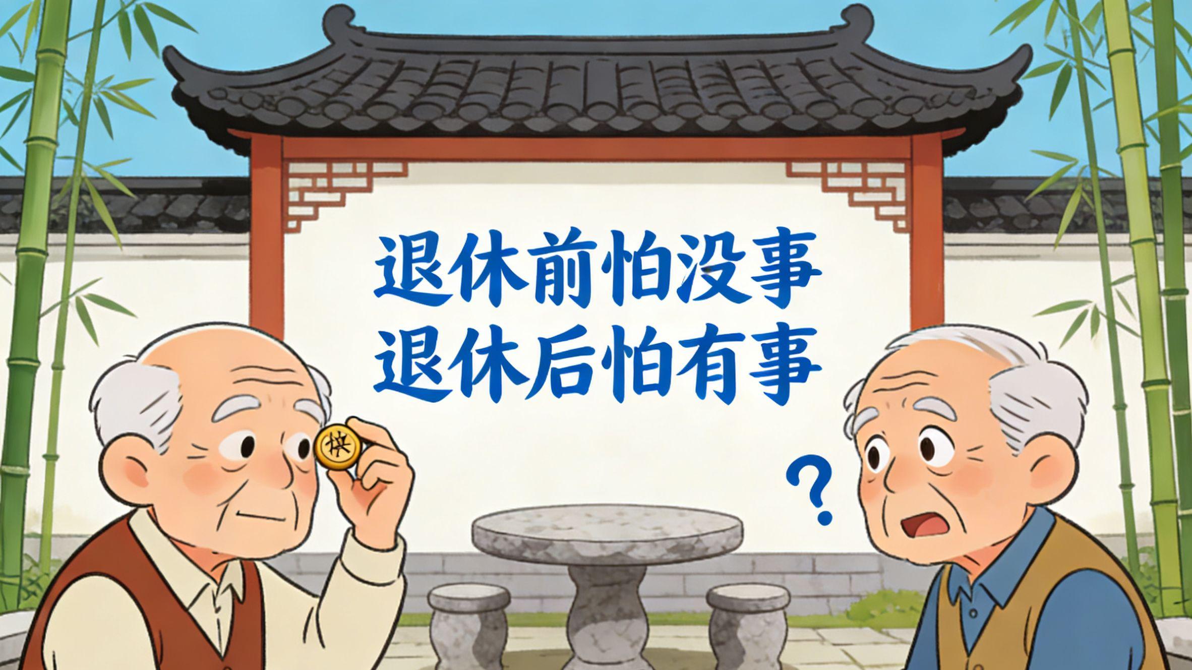 老话说得好：退休前怕没事，退休后怕有事