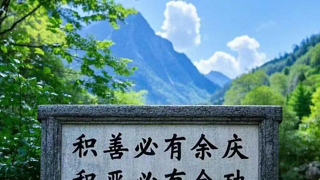 积善必有余庆，积恶必有余殃！