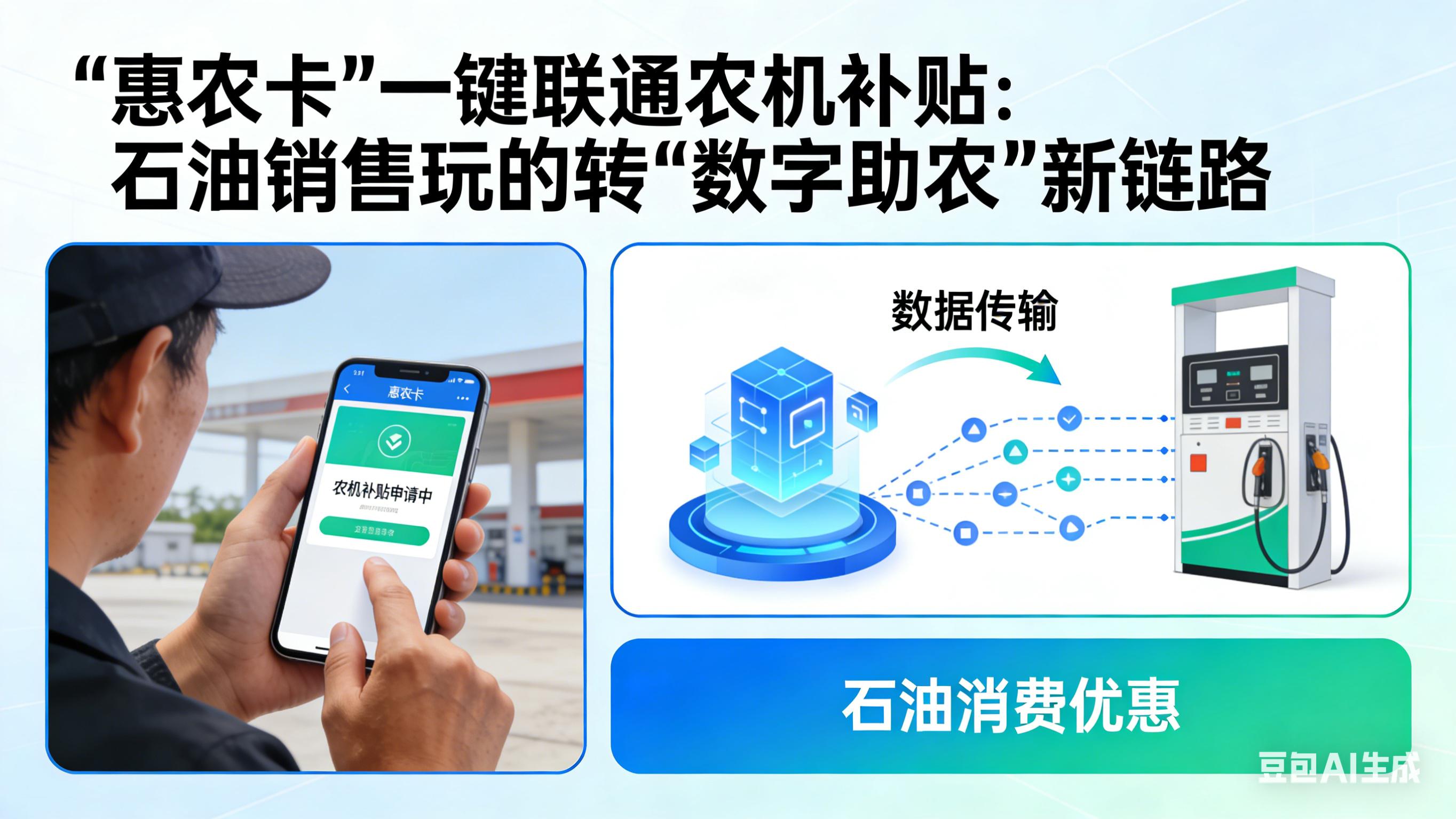 “惠农卡”一键联通农机补贴：石油销售玩的转“数字助农”新链路