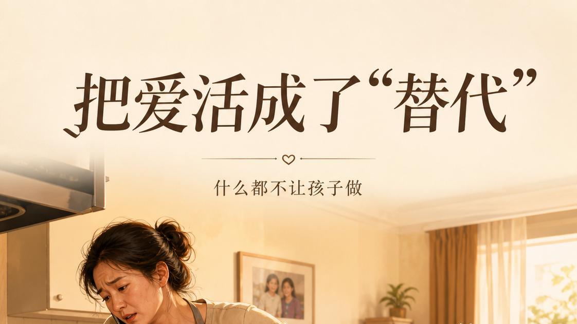 中国父母最容易犯的错：宁愿自己累死，也不让孩子动手