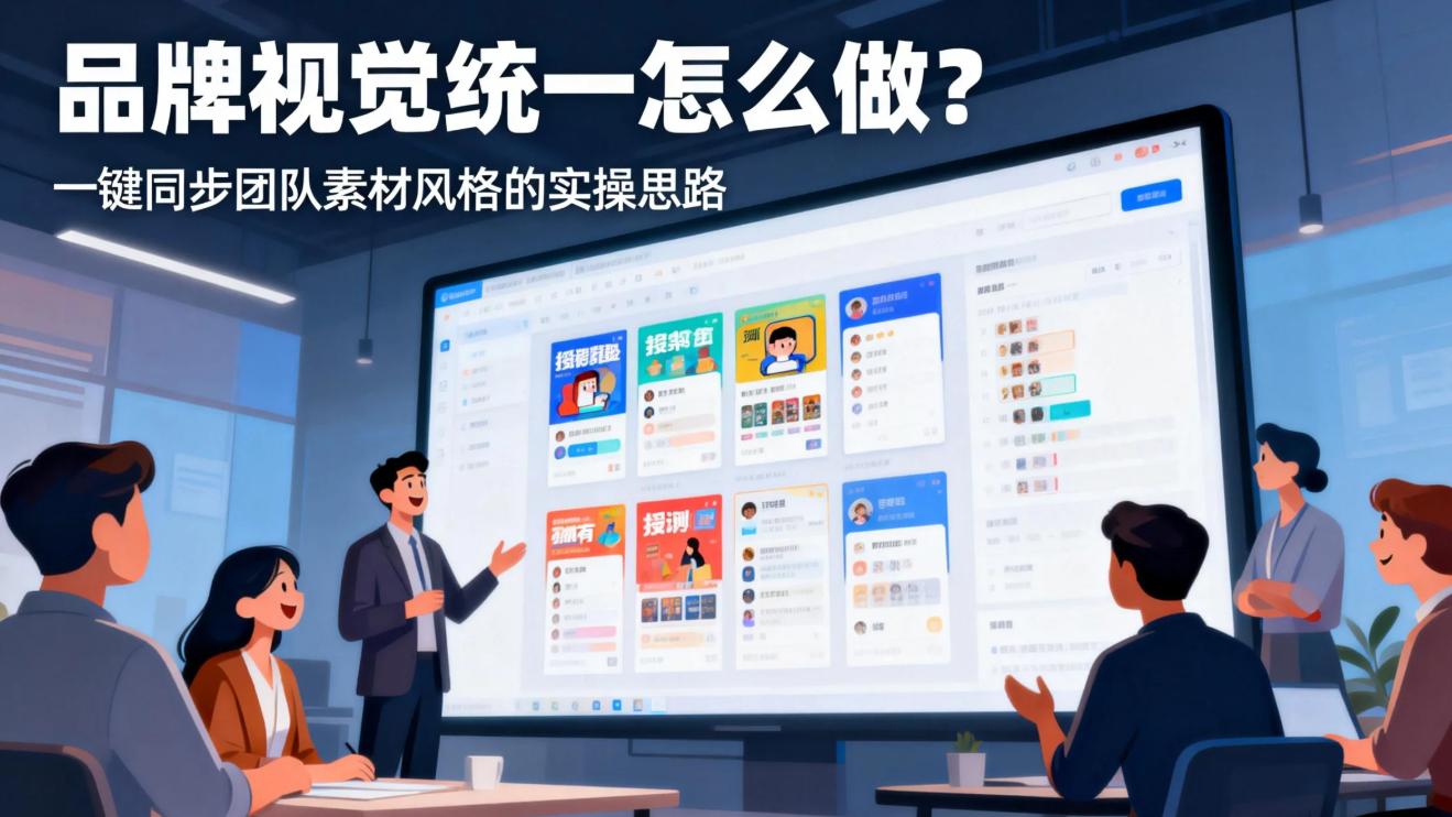 品牌视觉统一怎么做？1 键同步团队素材风格的实操思路