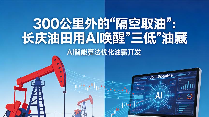 300公里外的“隔空取油”：长庆油田用AI唤醒“三低”油藏