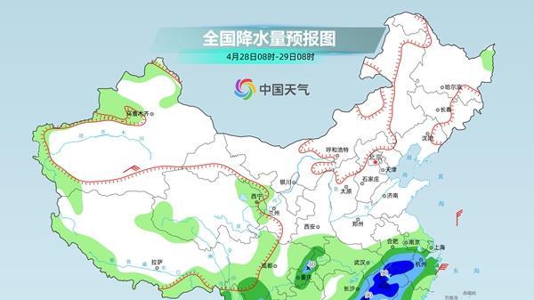 今起三天南方大范围降雨持续气温下滑 东北等地气温波动明显