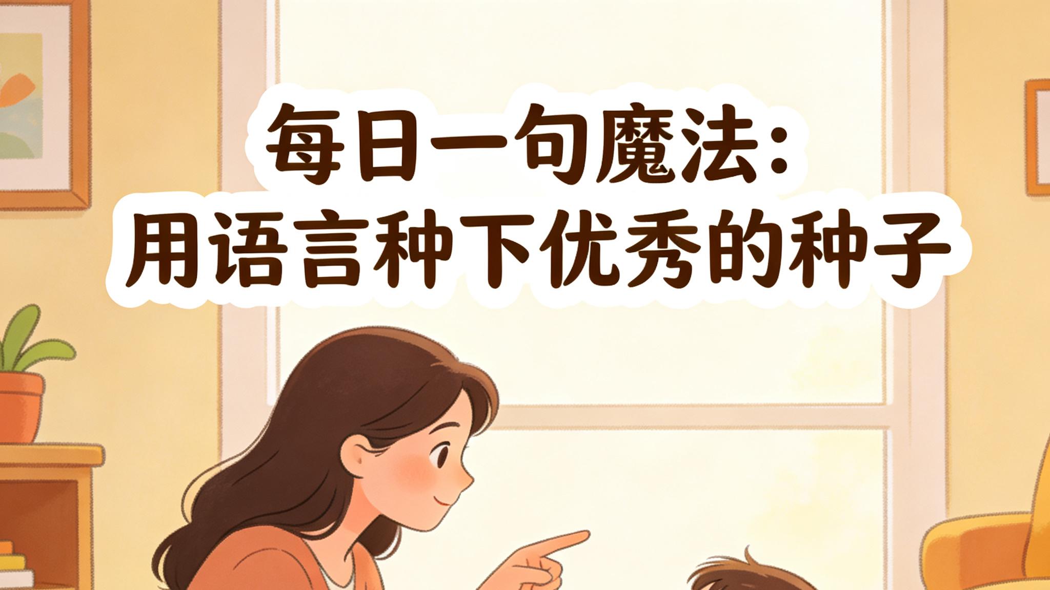 每日一句魔法：用语言种下优秀的种子
