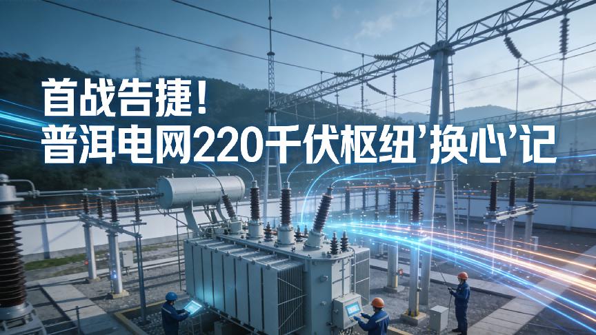 首战告捷！普洱电网220千伏枢纽换心记，打响十五五开局第一枪